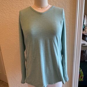 Duluth Trading Co Light Green Long Sleeve Tee